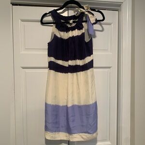 Banana Republic blue and white striped dress size 4